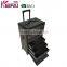 Professional Nylon Nail Make Up Trolley Case With Retractable Handle