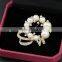 2016 alloy material gold plating wedding brooch