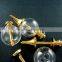 20mm glass ball in gold plated brass vial pendant DIY glass dome bottle charm supplies 1850196