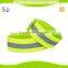New fashionable reflective Fluorescent green running elastic wristband