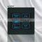 2 Gangs Lighting 1 Gang Dimmer With Master Piano Black (SK-T2300L2D1-M-PBK)
