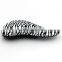 Nice design yellow leopard detangle hair brush & tangle brush with good quality