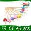 custom colorful heart shape bamboo skewer