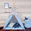 Promotional custom cotton canvas kids children indoor play teepee tent