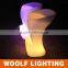 Plastic rechargeable 16 colors RGB waterproof IP65 LED bar stool