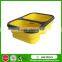 Food Grade Compartment Silicone Collapsible Lunch Box With Lid