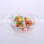 Apple Shaped Decorative Cheap Clear Glass Christmas Candy Jar