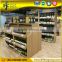 Factory wholesale retial shop floor wood wine bottle display rack