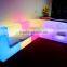 Colorful Rechargeable Lighting LED Plastic sofa with remote control