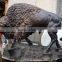 Large Animal Sculpture Life Size Bison Bronze Statue for Garden Decor