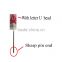 Hot selling Chinese red 57mm Steel body plastic arrow head Craft Tailor pin for Office&School