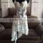 Floral white top and skirt dancewear for women QQ037