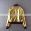 Guangzhou wholesale ladies shiny foil jacket fashion design women bomber jacket