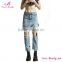 Wholesale Short Skirt Fake Two Pieces Lady Lady Jean Pants
