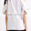 Wholesale Women Apparel White Sequin-embellished Cutout Cotton-jersey T-shirt(DQE0386T)