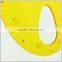 Yellow color plastic 35cm OEM making Tailor using French curve rulers