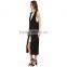 2016 whlolesale china casual dress long black maxi dress two piece dress