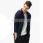 Man stylish zipper up wholesale blank plain hoodies