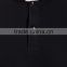 Men short sleeve black band collar plain polo shirt cusom design