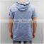 New Fashion Custom Print Design Mens Short Sleeve Hoodie With Hoods
