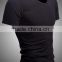 wholesale comfort super soft v-neck blank cheap men fitted 100% preshrunk combed cotton t-shirts