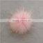 Myfur Natural Colour Real Raccoon Fur Ball Hat Custom Puff Pom Pom