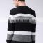 popular hot sale crew neck wool stripe sweater pullover men with best price