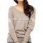 Women's long Loose Batwing Sleeve Wool Sweater latest design winter sweater for women