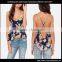 Wholesale ladies floral print tank top for women latest fashion