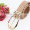 Pin buckle Leather Crystal Belt Women Fashion Belt