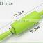 Food grade small size 23cm length plastic handle silicone rolling pins for pastry, bread, dumpling making