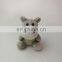 cuddly animal plush toy keyring light color hippo keychain