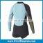 Custom Fit 2/3MM Neoprene CR Rubber Women Long Sleeve Front Zipper Shorty Diving Suit