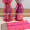 trade assurance high quality small bottle wine packing plush organza fabric