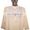 full sleeve short khadi yoga kurta, size : chest 46 x height 30 inches (medium).