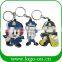 2017 Newst Pvc Emoji Led Keychain Couple Gifts