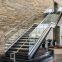 Indoor Stair U Channel Balustrade Aluminum Glass Railing