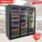 Three-door Refrigerated Display Cabinet Vertical Convenience Store Beverage Supermarket Freezer Fruit Fresh-keeping Freezer Commercial Customization