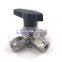 Tee Ball valve 3 6 8 10 mm 3/8" hard tube stainless steel 304 card set 3 way Horizontal Panel Switching ball valve