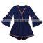 Kids Long Sleeves Aztec Romper Bell Sleeve Jumper Girl Jumpsuit