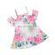 2019 Girls Flower Dress Baby Off-shoulder Summer Sleeveless 5Size for 1-6T