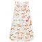 Organic Cotton Print Adjustable Spring Summer Autumn Knitted Baby Swaddle Sack