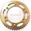Colorful zinc plated surface C45 steel 520-45T motorcycle chain sprocket