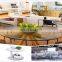 Square Tempered Glass Table Top With Beveled Polished Edge & Round Corner Clear Glass Table Top