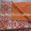 Orange Ikat Kantha Quilt Cotton Blanket Throws,Ralli,Gudari Handmade Tapestery REVERSIBLE Bedding 90x108