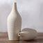 Biscuit Firing Minimalism Creative Hand Made White Large Ceramic Vase Decoration For Living Room
