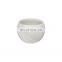 custom luxury cylinder round ball shaped cheap white decorative wedding marble look  candle jar ceramic candle vessel