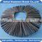 Steel mixed poly wire street sweeping brush For Backhoe Loader