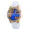 BOBO BIRD Japan Quartz Movement Resin Dial Bamboo Watches Men Wrist Sports Silicone Watch