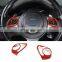 Auto Parts 17-21 For Toyota 86/Subaru BRZ Steering Wheel Button Frame ABS Sports Red 2-piece Set